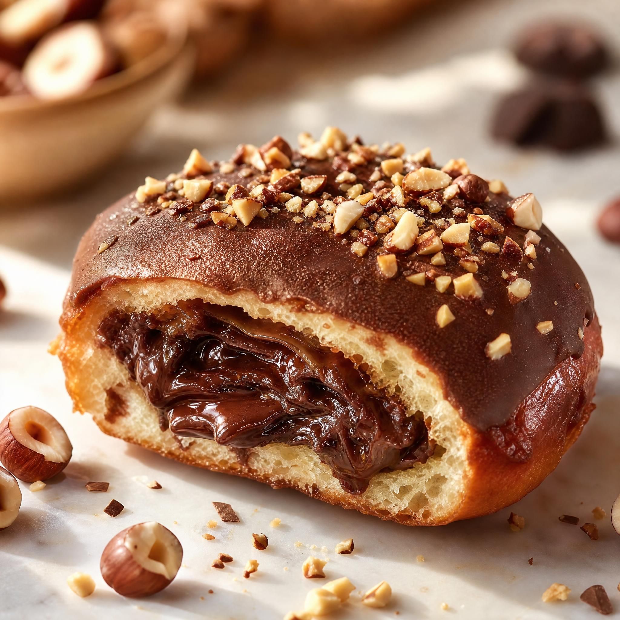 Maxi beignet chocolat noisette