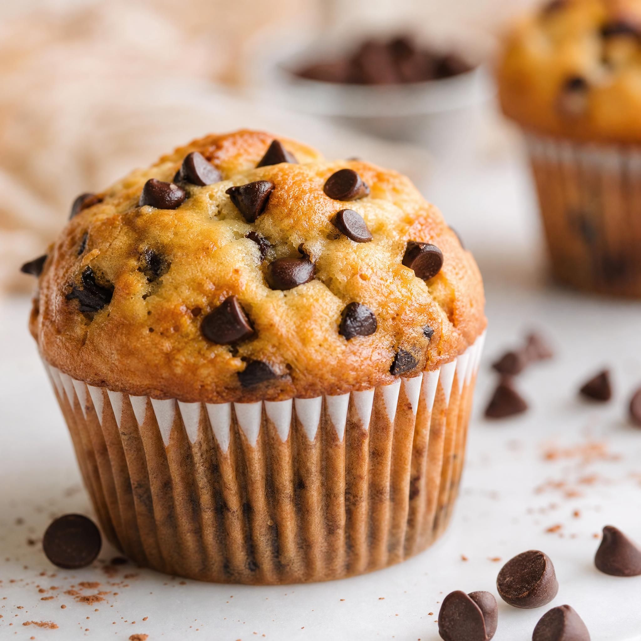Muffin pépites de chocolat