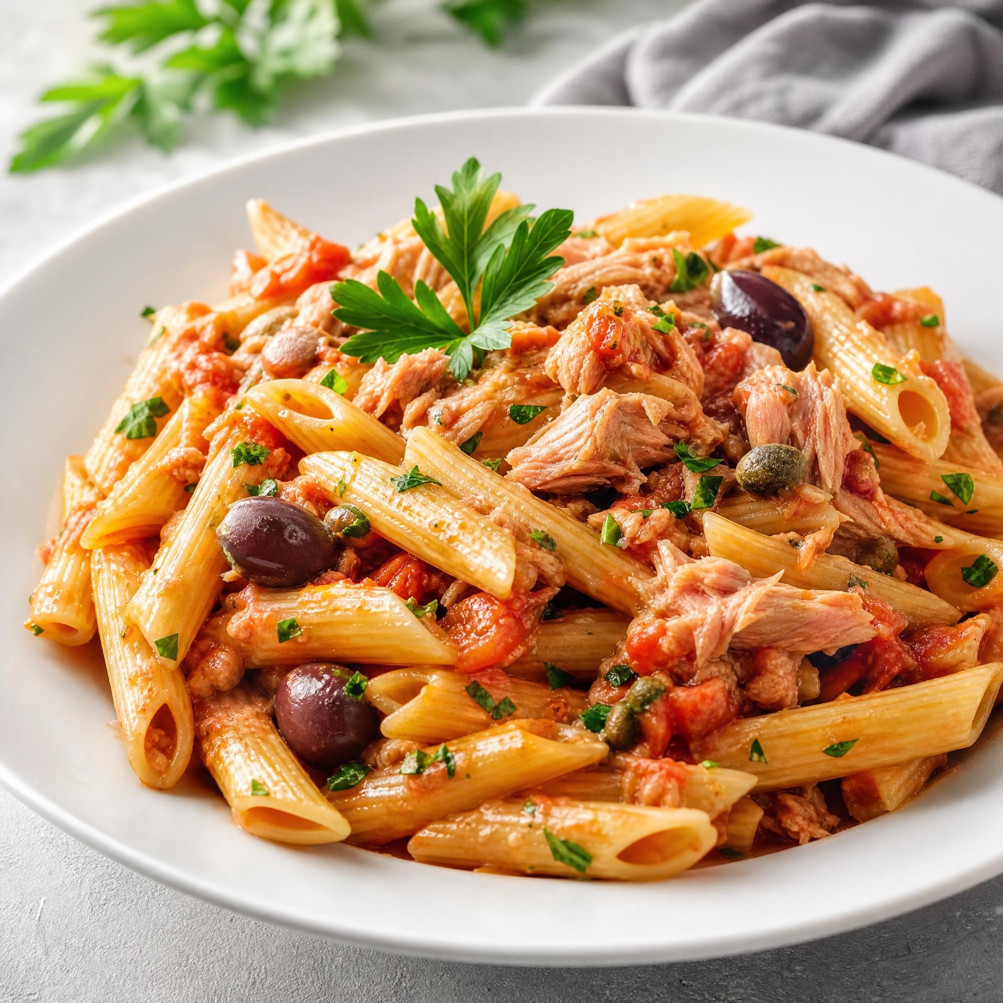 Penne au thon