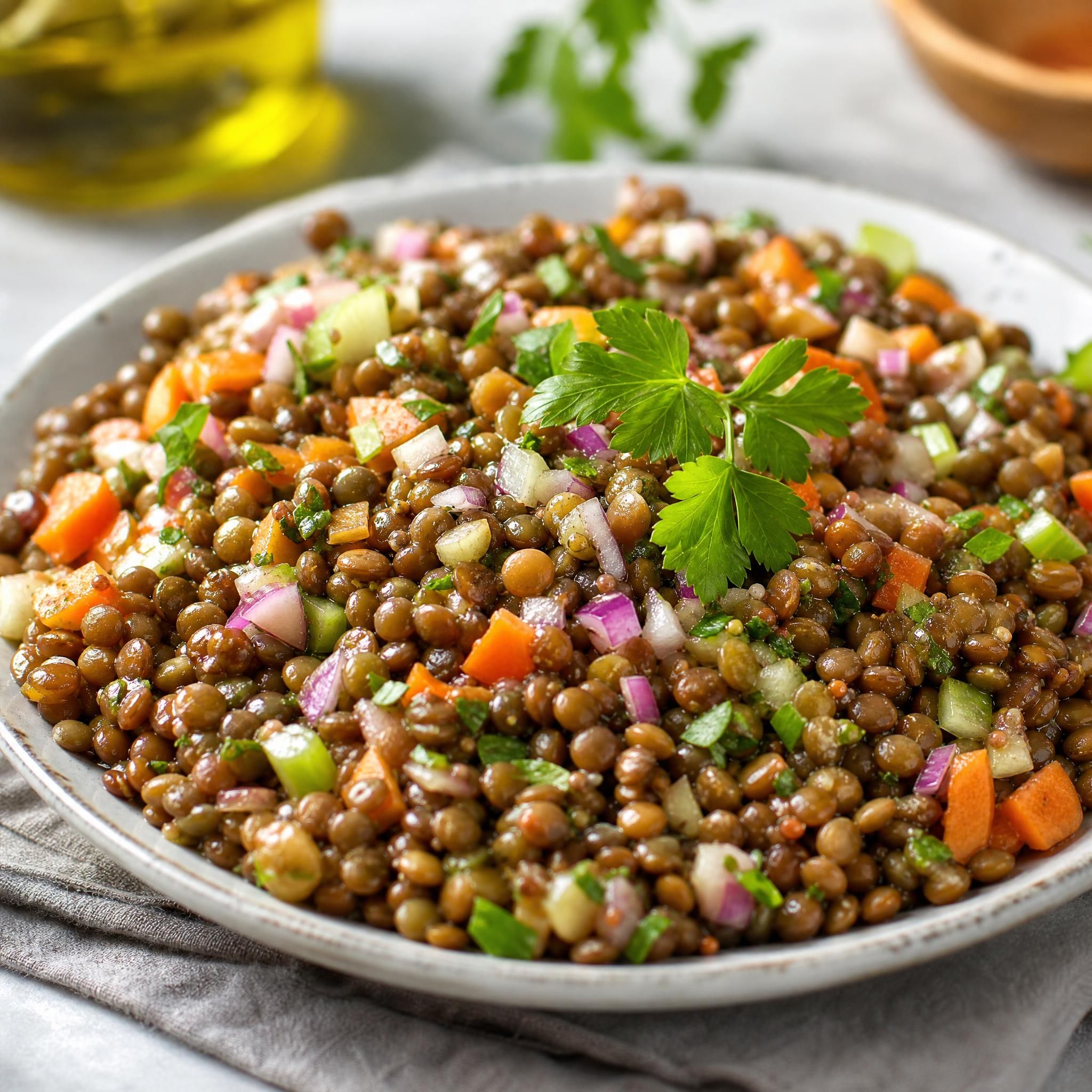 Salade de lentilles