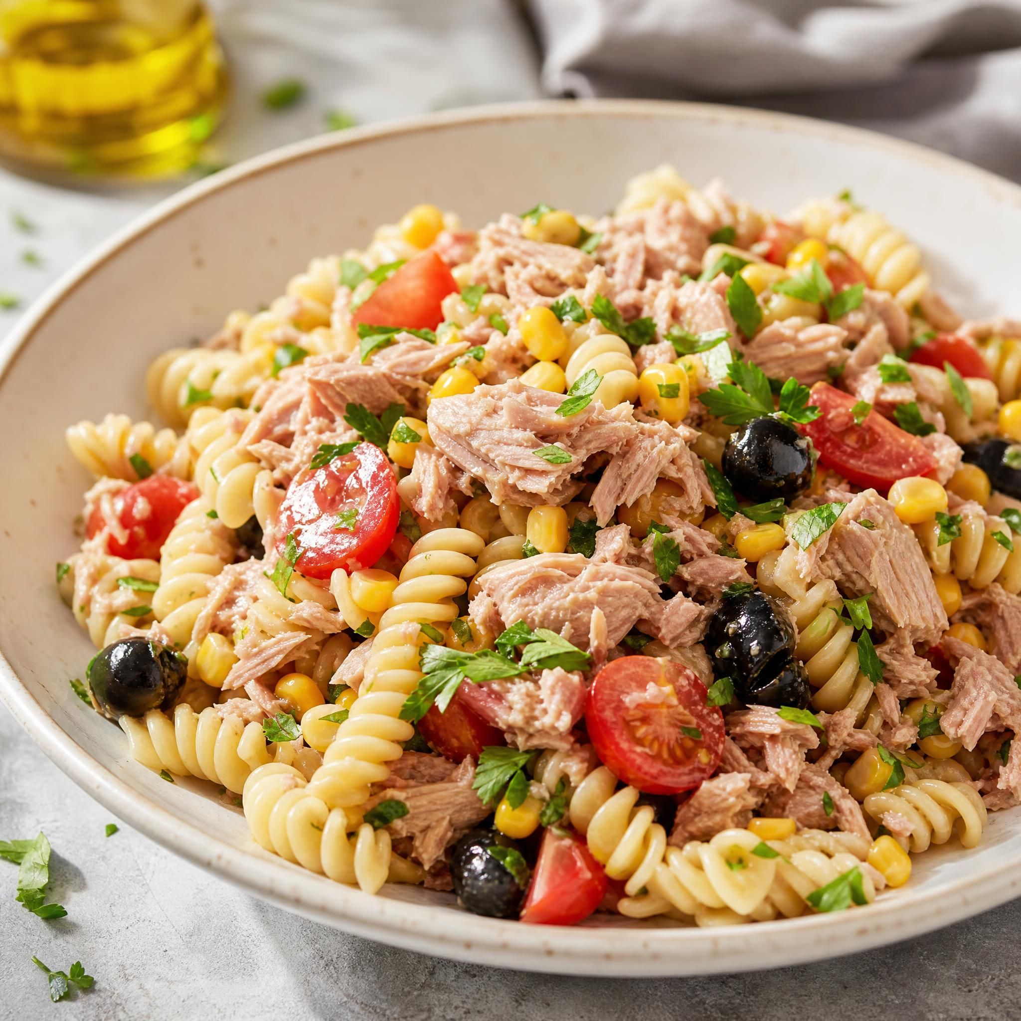 Salade de pâtes au thon