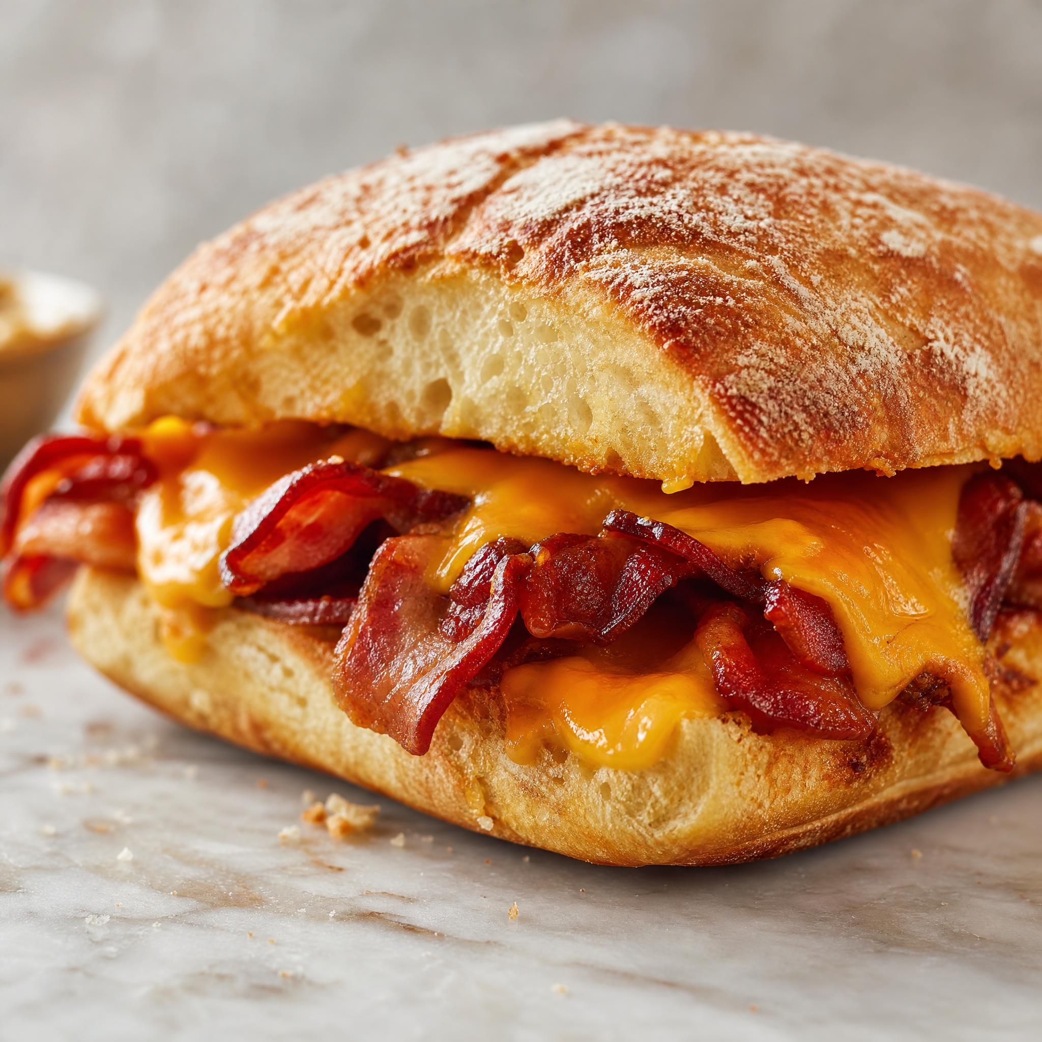 Ciabatta bacon cheddar