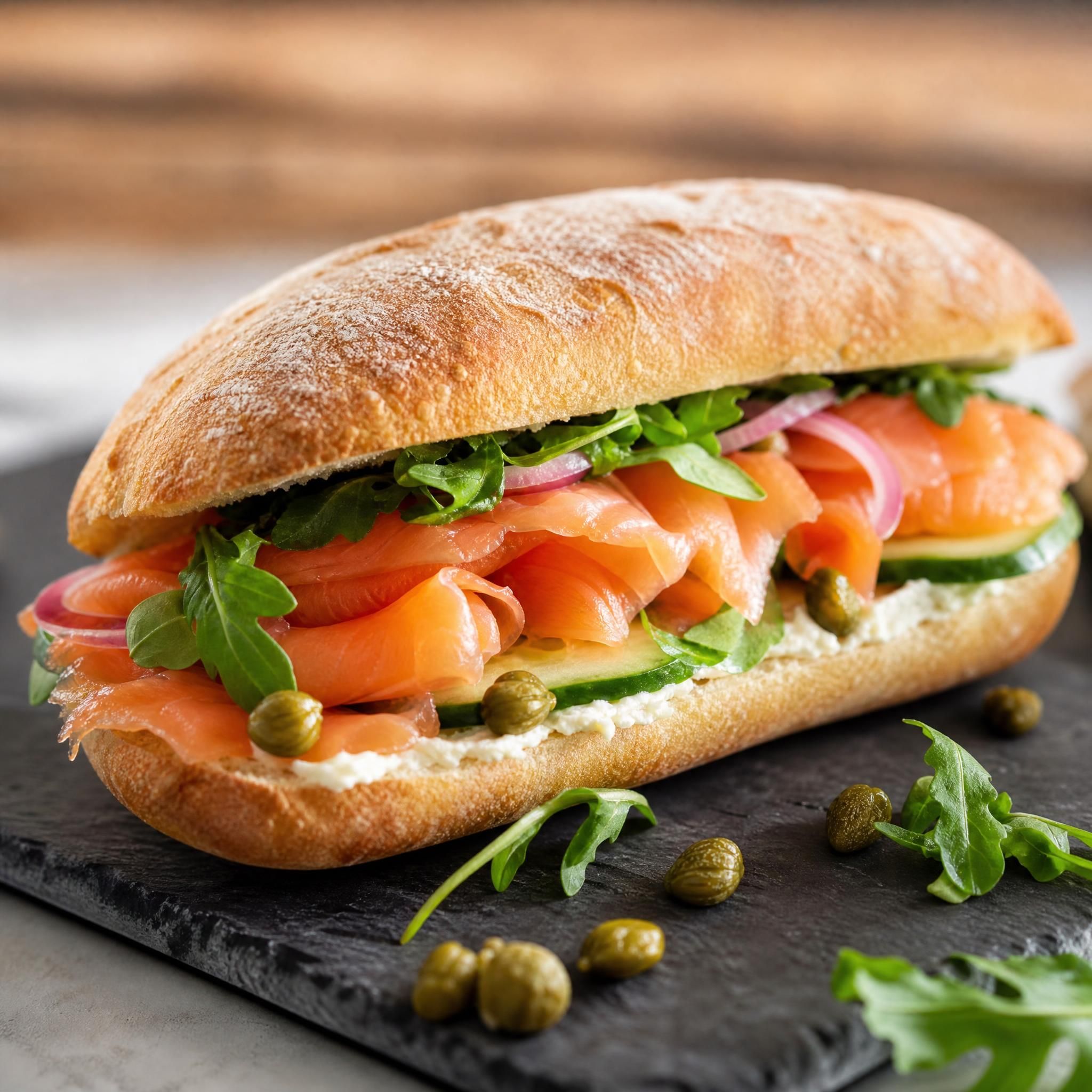 Ciabatta saumon
