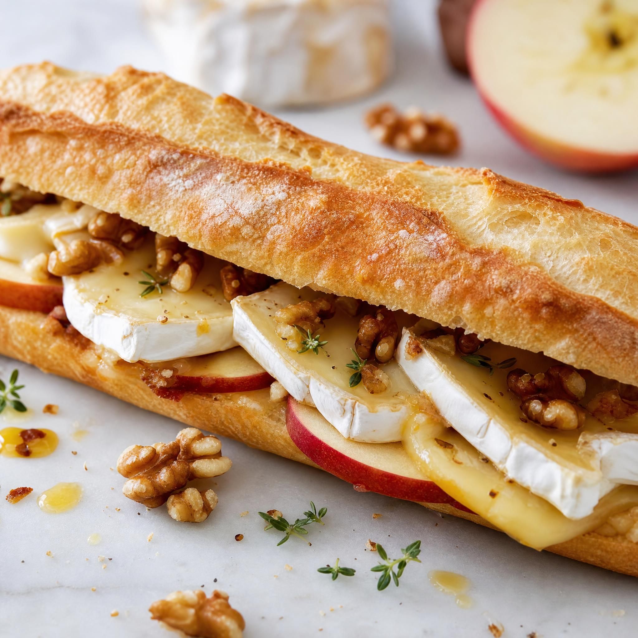 Camembert pomme noix