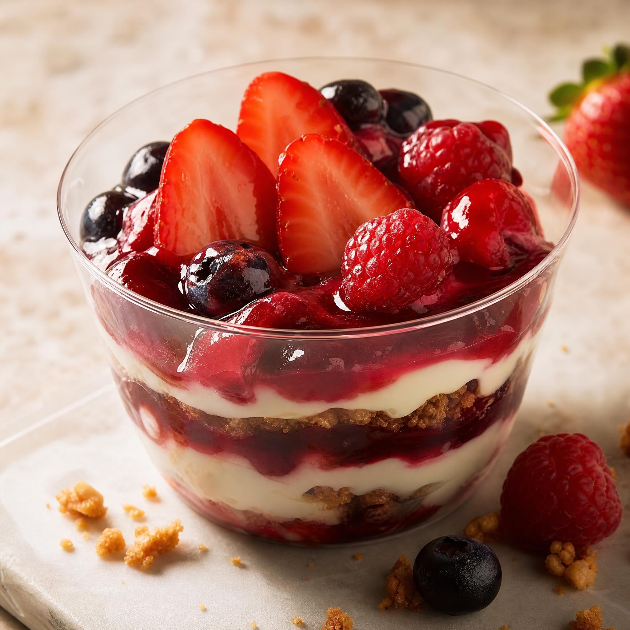 Coupe fruits rouges